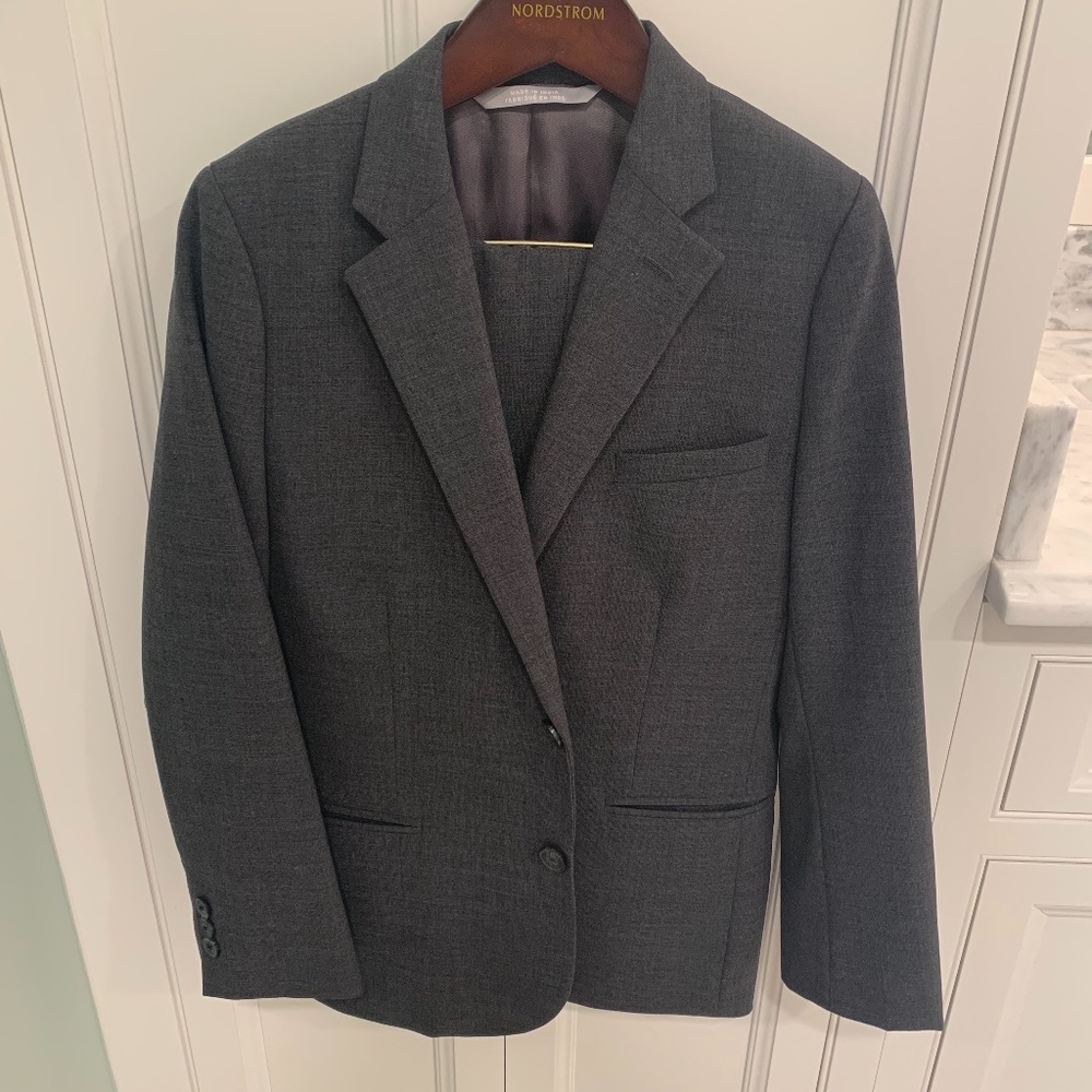 Boys Suit. Size 12 Grey (Jacket and Pants) Nordstrom Brand